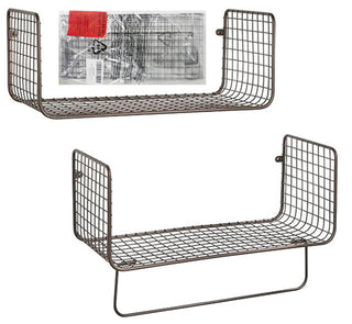 Wall Mount Towel Shelf Organizer (4 Pack) - Bronze