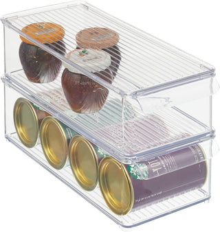 Organizer Bin with Lid (8-Pack) - Clear