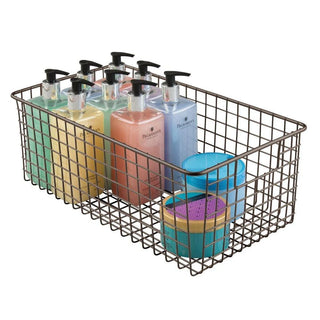 Wire Basket with Handles (8-Pack) - Bronze Finish