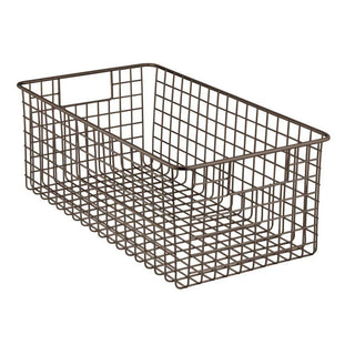Wire Basket with Handles (8-Pack) - Bronze Finish