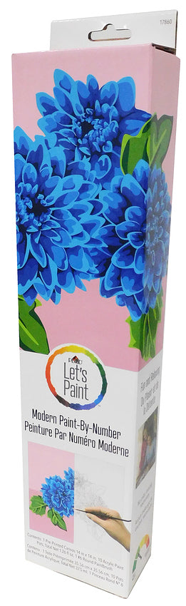 Let's Paint Modern Paint-by-Number Mums Kit