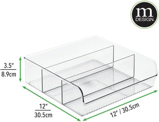 Linus 3-Cell Bin (4-Pack) - Clear