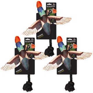 Fly & Fetch, Launching Plush Toy, Duck (3-Pack)