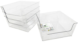 Toy Organizer Bin with Labels (8-Pack)