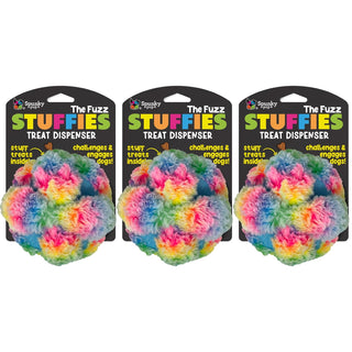 Stuffies Treat-Dispensing Plush Toy, The Fuzz (3-Pack)