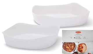2-Piece Glass Duralite Bakeware Set - Oven & Broiler Safe