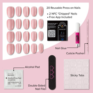 Reusable Microchipped NFC Press-On Nails - 💗 DO YOU LOVE ME? 💗