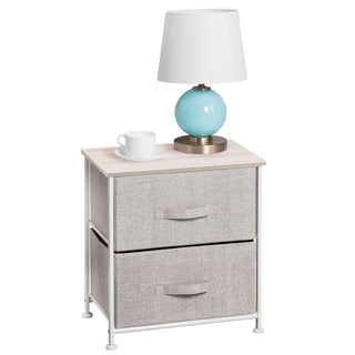 Aldo 2-Drawer Storage Unit/Night Stand - Linen