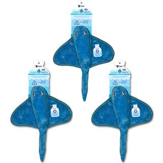 Clean Earth Recycled Plush Toy, Stingray, Large (3-Pack)