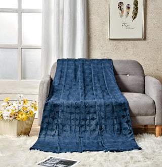 Amrani Blanket - Queen - Navy
