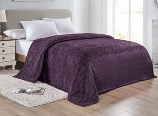 Amrani Blanket - Queen - Plum