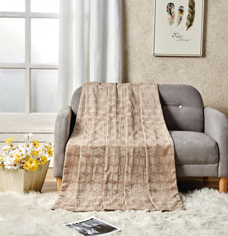 Amrani Blanket - Queen - Taupe