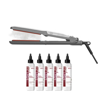 ProSteamer | 1.25" Thermolon Argan Infusion Vapor Flat Iron With 5 Argan Oil Refills