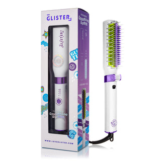 Cepillo caliente plegable con sistema alisador anti-frizz