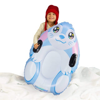 Snow Bunny Inflatable Kids Snow Sled (44" x 24")