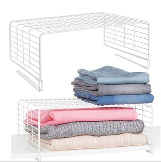 Wood Shelf Divider with Top Shelf (4-Pack) - White
