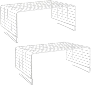 Wood Shelf Divider with Top Shelf (4-Pack) - White
