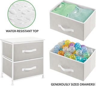 2-Drawer Versatile Storage Unit & Organizer - Gray