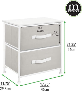 2-Drawer Versatile Storage Unit & Organizer - Gray