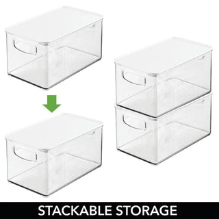 Organizer Bin with Handles and Lid (2-Pack)