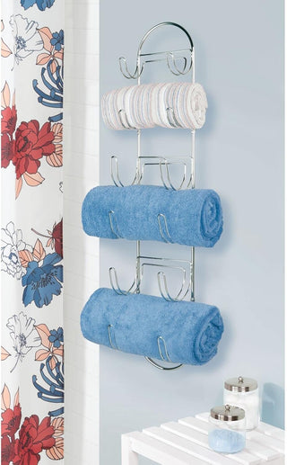Wall-Mount Towel Rack (4-Pack)