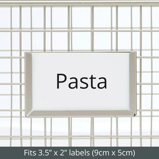 Wire Baskets in Satin with Tag Holder (2-Pack)