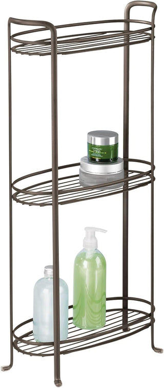 3 Tier Bathroom Shelf Unit (2-Pack) - Bronze
