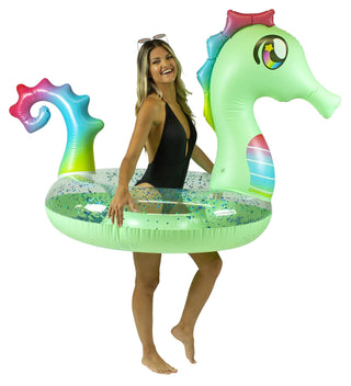 Glitter Seahorse 40" Pool Tube