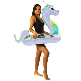 Purple Glitter Dragon 40" Pool Tube