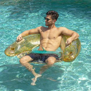 Gold Glitter Jumbo 48" Sun Chair