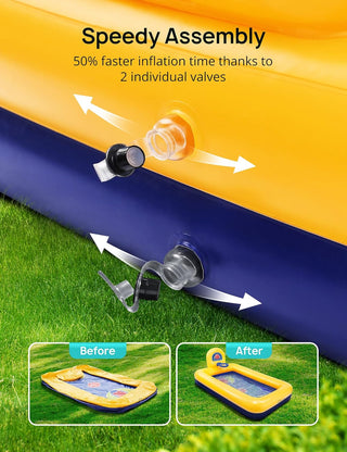 Inflatable Kids Pool for Backyard & Garden