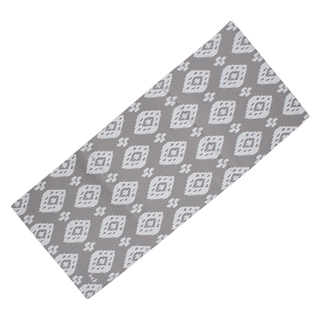 Origami Foldable Ikat Diamond Yoga Mat (Medium Grey)