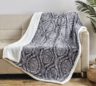 Printed Sherpa Throw 50x60 - Gracey
