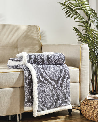 Printed Sherpa Throw 50x60 - Gracey