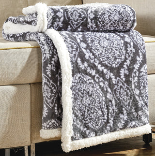 Printed Sherpa Throw 50x60 - Gracey