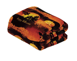 Ultra Soft Microplush Throw Blanket with Happy Halloween