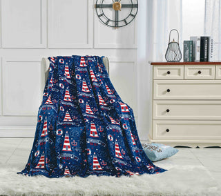 Lighthouse Microplush Throw Blanket