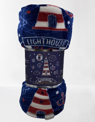 Lighthouse Microplush Throw Blanket