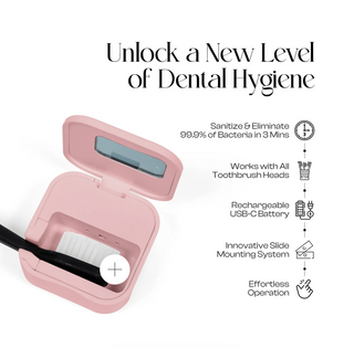 Désinfectant et support pour brosse à dents UV-C