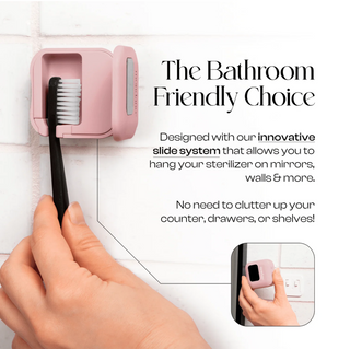 Désinfectant et support pour brosse à dents UV-C