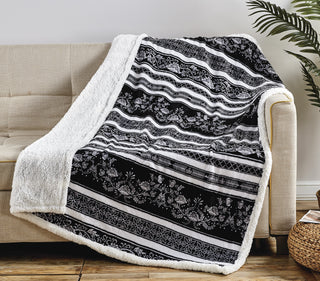 Printed Sherpa Throw 50x60 - Odelia