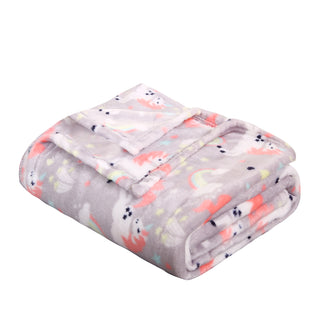Ultra Soft Microplush Throw Blanket with Unicorn