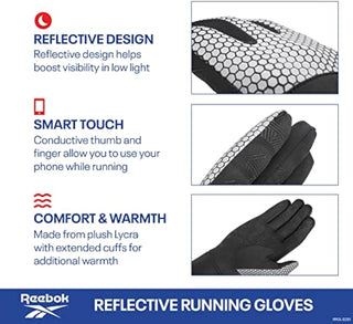 Reflective Running Gloves - S