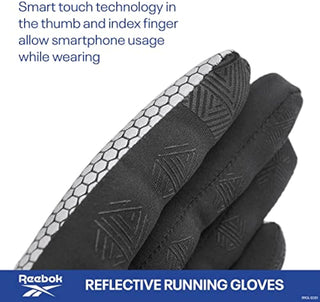 Reflective Running Gloves - S
